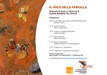 EVENTO – “Il volo della farfalla. Giornata di studi in memoria di Elena Benedetta Croce”