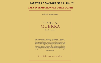 LIBRO – “Tempi di guerra”