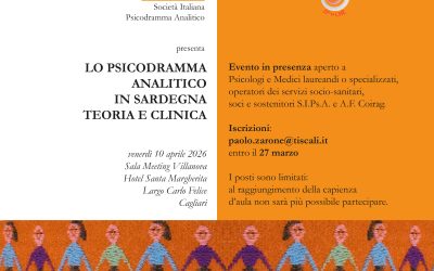 EVENTO – “Lo Psicodramma Analitico in Sardegna. Teoria e Clinica”